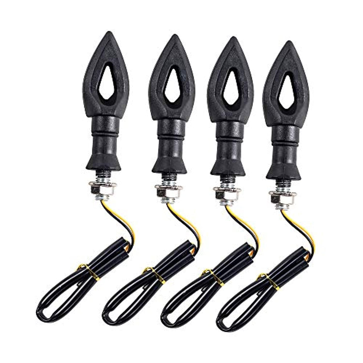 SFONIA 4 Pezzi Indicatori Di Direzione LED Per Moto | Frecce Impermeabili IP68, 12V, Universali Per Scooter, Quad, Cruiser - 4