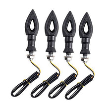 Carica l&#39;immagine nel visualizzatore di Gallery, SFONIA 4pz Indicatori di Direzione Moto LED Retrò Trasformare Segnale Luce B - Ilgrandebazar