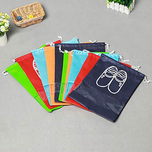 25 Sacchetti Per Scarpe Da Viaggio Impermeabili - Blu, 40x30cm, Trasparenti - Foto 8