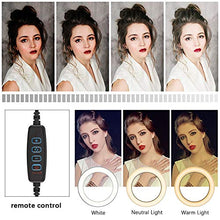Carica l&#39;immagine nel visualizzatore di Gallery, BLOOMWIN Luce ad Anello LED, 8&quot; Ring Light Dimmerabile con Bastone Selfie...