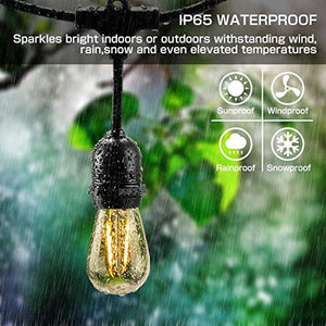 Svater Catena Luminosa Lampadina Commerciale S14 2x15M Luci a Stringa Eu&uk - Ilgrandebazar
