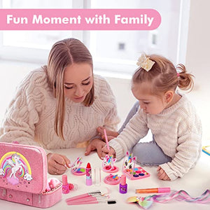 Trucchi Bambina Set, 26 Pezzi Sicuro e Atossico e Lavabile Valigetta Trucchi Bambina Anallergici, Giochi Bambina Natale Compleanno Regalo Bambina 3 4 5 6 7 8 9 10 Anni