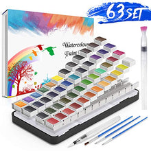 Carica l&#39;immagine nel visualizzatore di Gallery, RATEL Acquerello Set, Set Pittura ad tra Cui 48 Colori 48