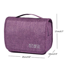 Carica l&#39;immagine nel visualizzatore di Gallery, Beauty Case da Viaggio,Appeso Trousse Toilette,Multi-compartimenti Purple