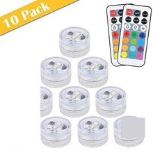 Carica l&#39;immagine nel visualizzatore di Gallery, 10 Pezzi Luci per Piscina, ALED LIGHT Mini RGB LED Lampadine Luce Subacquea,...