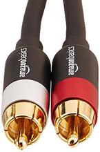 Carica l&#39;immagine nel visualizzatore di Gallery, AmazonBasics - Cavo audio RCA da 2 maschi a 2 maschi, 1,2 metri m