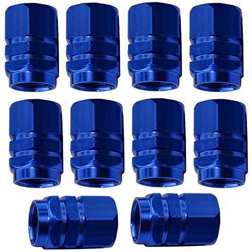 4 Tappi Valvola Pneumatici Universali Multicolore Con Chiave - Lega Alluminio Per Auto E Moto