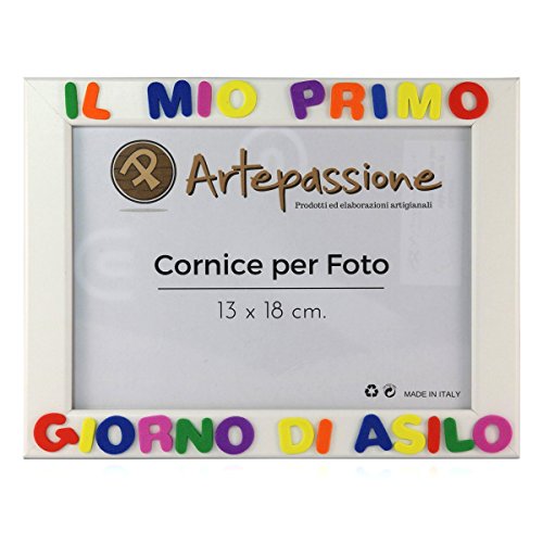 Cornici per foto in legno con la scritta Il Mio Primo Giorno Di Asilo, da... - Ilgrandebazar
