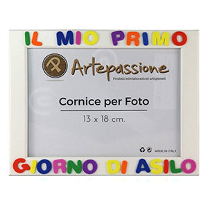 Cornici per foto in legno con la scritta Il Mio Primo Giorno Di Asilo, da... - Ilgrandebazar