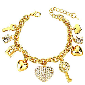 FIA MONETTI Bracciale - oro - braccialetto di fascino - in confezione... - Ilgrandebazar