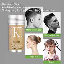 Carica l'immagine nel visualizzatore di Gallery, Bastone di cera per capelli, Stick per Finitura dei Capelli, Capelli Cera Stick, Stick cera per capelli professionale che modella i capelli spezzati gel acconciatura cera idratante per Unisex 75g