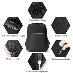 Naturalife Zaino per Laptop Antifurto con Cerniera Nascosta, Porta PC...