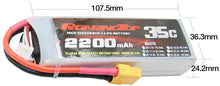 Carica l'immagine nel visualizzatore di Gallery, RoaringTop lipo Battery 2200mAh 35C 3S 11.1V with XT60 for RC Plane RC Airplane RC Helicopter RC Car/Truck RC Boat
