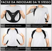 Carica l'immagine nel visualizzatore di Gallery, Correttore Postura Supporto Fascia Traspirante Regolabile Posturale...