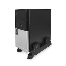 Carica l&#39;immagine nel visualizzatore di Gallery, Ewent EW1290 Portacase, Supporto per PC case con rotelle Bloccabili, Nero - Ilgrandebazar