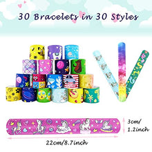 Carica l'immagine nel visualizzatore di Gallery, Acuiwer Braccialetti Slap 30 Pezzi Slap Bracelets Schiaffo Colorato Bracciali Gadget Compleanno Bambini Festa Bomboniere Regalo Ragazze Ragazzi