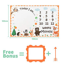 Carica l&#39;immagine nel visualizzatore di Gallery, WERNNSAI Bosco Coperta Milestone - 150 x 100 cm Flanella del