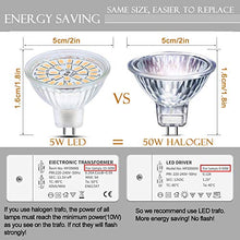 Carica l&#39;immagine nel visualizzatore di Gallery, Lampadine LED MR16, GU5.3 12V 5W Lampada Equivalente a 50W Bianco Caldo