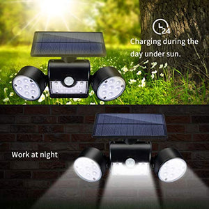 Luce Solare LED Esterno, GIANTARM Lampade Solari da Esterno con 1 pack - Ilgrandebazar