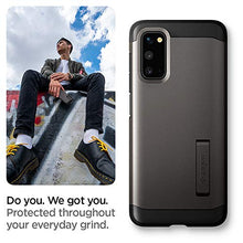 Carica l&#39;immagine nel visualizzatore di Gallery, Spigen Cover Samsung Galaxy S20 Tough Armor Compatibile con Samsung S20 Cover Custodia - Gunmetal
