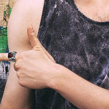 Carica l&#39;immagine nel visualizzatore di Gallery, OIDEA Anello Guerriero Uomo Acciaio Inossidabile Fidanzamento Mosaico... - Ilgrandebazar