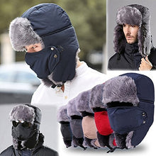 Carica l&#39;immagine nel visualizzatore di Gallery, ROSENICE Ushanka cappello cappelli di sci Earflap aviatore Nero - Ilgrandebazar