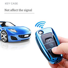 Carica l&#39;immagine nel visualizzatore di Gallery, Cover protettiva per chiave in TPU con 3 pulsanti, compatibile Ford Blu