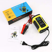 Carica l'immagine nel visualizzatore di Gallery, URAQT Caricabatteria Moto,12V 6A Multi Proictezioni Caricatore Giallo