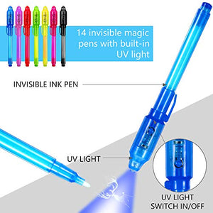 DAYPICKER 14 Pezzi Penna a Inchiostro Invisibile, Luce UV Invisibile per...