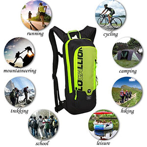LOCALLION Zaino per Ciclismo 6L Idratazione Ultraleggero Zainetto Verde