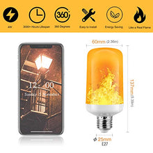 Carica l&#39;immagine nel visualizzatore di Gallery, Lampadine a Fiamma, Funxim 2PCS Aggiornato E27 4W 4 Modalità Fuoco 2pcs