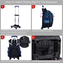 Carica l&#39;immagine nel visualizzatore di Gallery, Zaino Trolley,COOFIT Zaini Scuola Trolley Elementare Borsa Con Ruote...