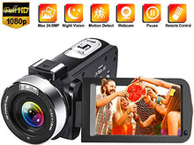 Carica l'immagine nel visualizzatore di Gallery, Videocamera Videocamere Full HD 1080P 30FPS 24.0 MP Vlogging V5IB