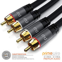 Carica l&#39;immagine nel visualizzatore di Gallery, Primewire - 5m Cavo RCA Stereo - 2X Maschio a -