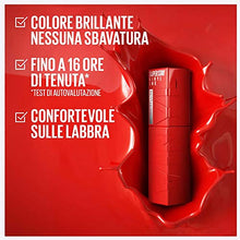 Carica l'immagine nel visualizzatore di Gallery, Maybelline New York Tinta Labbra a Lunga Tenuta Superstay Vinyl Ink, Per un Effetto Vinilico fino a 16H, Finish Luminoso e Senza Sbavature, Formula Vegana, Tonalità: 35 CHEEKY