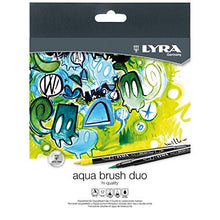 Carica l&#39;immagine nel visualizzatore di Gallery, Lyra L6521120 - Astuccio 12 Pennarelli Aquabrush Duo, 12 Pezzi 12 Fasermaler - Ilgrandebazar