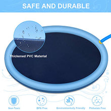 Carica l&#39;immagine nel visualizzatore di Gallery, RIOGOO Splash Sprinkler Pad for Dogs Kids, 59&quot; Water Play Mat Wadding Pool...
