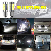 Carica l&#39;immagine nel visualizzatore di Gallery, SanGlory 2 x Lampadine LED Auto P21W 1156 BA15S Canbus Sensa Errore 54-SMD...