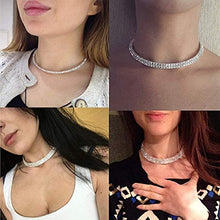 Carica l&#39;immagine nel visualizzatore di Gallery, EVRYLON Collana Donna Punti Luce Girocollo Strass Rigida Collier Modello... - Ilgrandebazar