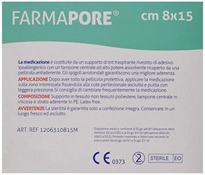 Farmac Zabban 1206310815M FarmaPORE Medicazione Adesiva in Cerotto 8 x 15 cm... - Ilgrandebazar