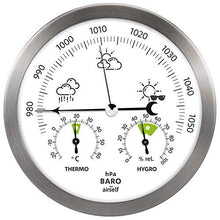 Carica l&#39;immagine nel visualizzatore di Gallery, airself Stazione meteorologica analogica in Acciaio Inox - con Silber - Ilgrandebazar