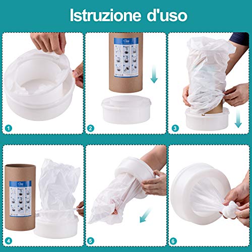 6 Pezzi Ricarica MangiaPannolini - 50% Più Lunga, Antiodore Con EVOH E Lavanda - Foto 13