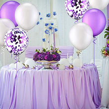 Carica l&#39;immagine nel visualizzatore di Gallery, 50 Pezzi 12 Pollici Palloncini in Lattice di Bianco, Viola - Ilgrandebazar