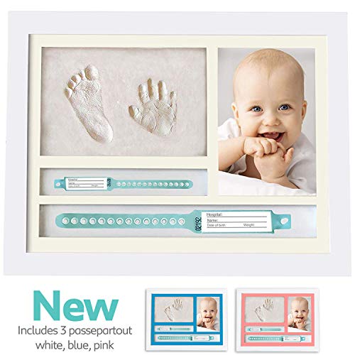 MUBY, CORNICE IMPRONTE NEONATO mani e piedi e PORTA BRACCIALI DI NASCITA |... - Ilgrandebazar