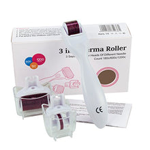Carica l&#39;immagine nel visualizzatore di Gallery, Derma Roller Kit 3 in 1 - 0.5mm, 1.0mm, 1.5mm, il Miglior White Purple - Ilgrandebazar