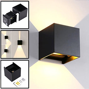 12W Lampade da Parete per Esterno / Interni Led, Applique Nero - Ilgrandebazar