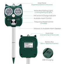 Carica l&#39;immagine nel visualizzatore di Gallery, Repellente Gatti, Homtiky Ultrasuoni Energia Solare IP66...