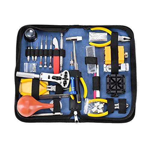 Deluxe - Kit per riparazione orologi apri strumenti regolabile Band 141pcs - Ilgrandebazar