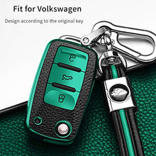 Carica l&#39;immagine nel visualizzatore di Gallery, ontto Custodia Protettiva per Chiave Pieghevole Portachiavi Auto in Rosso