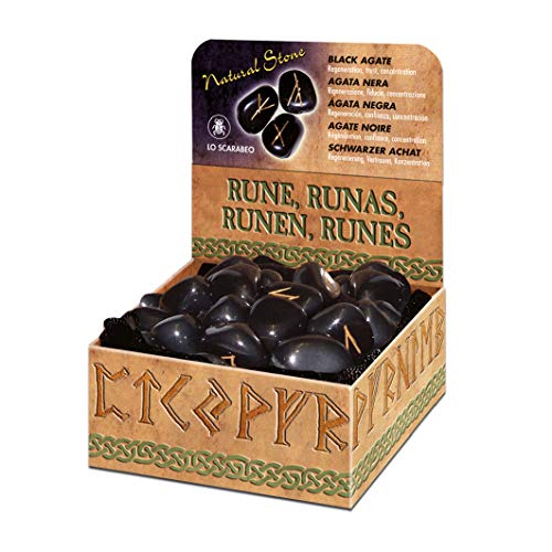 Lo Scarabeo- Rune Agata Nera, Multicolore, RUNE01 - Ilgrandebazar